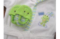 China 100% Cotton Custom Bath Robe with Hood for baby Unisex supplier