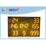Easy Installation LED Cricket Scoreboard Amber Digit Color 110V ~ 240V Input Power for sale