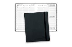 China Black Softcover Custom Planner 2023 Daily Weekly Schedule Yearly Agenda Monthly Tabs supplier