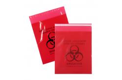 China Red Self Seal Biohazard Waste Healthcare Autoclave Bags With Adhesive Strip supplier