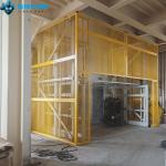 6m Yellow Warehouse Elevator Lift 20000kgs Warehouse Goods Lift Self Customized for sale