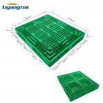 Green 4 Way Euro Plastic Pallets Nestable Warehouse Racking HDPE Pallets for sale