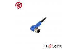 China IP67 waterproof D code male aviation cable M12 connector 4 pin supplier