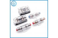 China Car Audio 10x38mm Inline Fuse Holder 80A 32V With Mounting Clip supplier