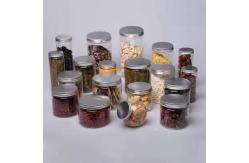 China Honey 750ml Clear Round Plastic Jar With Gold Screw Lid supplier