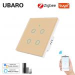 4Gang Electricity Powered Smart Zigbee Switch 10A Remote Electrical Light Switch IOS Android Tuya App Control for sale