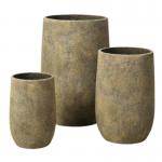 Hand Carved Frost Resistant GRC Planter Pots With Drainage Holes Customizable