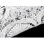 Heavy Embroidey Polyester Lace Fabric With French Venice Guipure DTM Azo Free