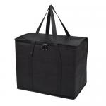 Black Reusable Insulated Grocery Shopping Bags For Food Transport Storage for sale