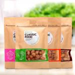 Food grade customized Kraft Paper Packaging with clear window , FDA / SGS for sale