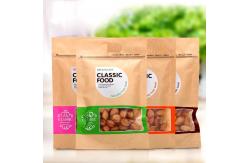 China Food grade customized Kraft Paper Packaging with clear window , FDA / SGS supplier