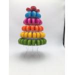 Clear Macaron Display Tower Transparent Recyclable Plastic 10 Tier For Wedding Party for sale