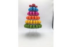 China Clear Macaron Display Tower Transparent Recyclable Plastic 10 Tier For Wedding Party supplier