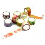 custome make washi paper tape fresh fruits patterns with logo masking tape for sale
