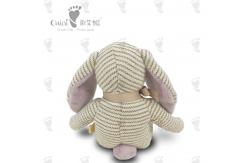 China Striped Rabbit  Doll Plush Toy Presents Brown Bunny Stuffed Animal 21 X 15cm supplier