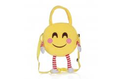 China Machine Washable Emoji Plush Backpack With PP Cotton Filled supplier