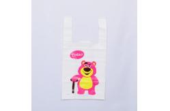 China Customizable Plastic Printed Vest Carrier Bags Support 8 - 15kg Load Capacity supplier
