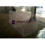 River Bank Construct Wire Stone Baskets , Commercial Gabion Wire Mesh Panels for sale