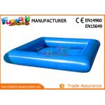 Large Blue PVC tarpaulin Inflatable Water Pools Square / Round Shape for sale