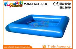 China Large Blue PVC tarpaulin Inflatable Water Pools Square / Round Shape supplier