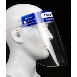 Disposable Safety Clear Protective Face Shield PET Plastic High Transparency for sale