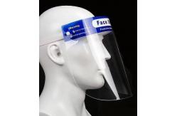 China CE FDA Protective Face Shield PET Clear Plastic Face Shield High Transparency supplier