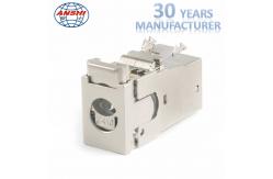 China CAT6A Shielded Toolless 8P8C FTP RJ45 Keystone Jack supplier