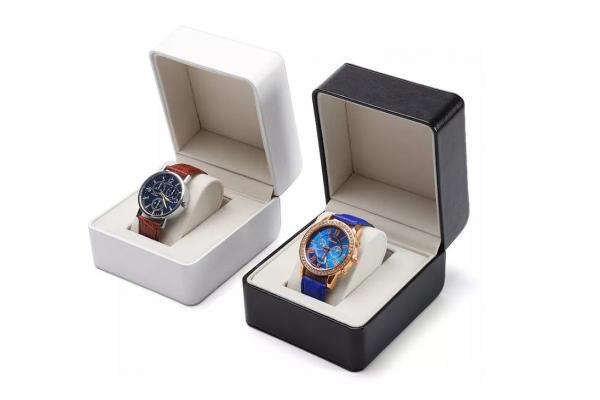 Custom Size Wrist Watch Packaging Box ISO Pu Leather Watch Box