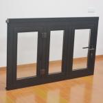 Sie Customized Rubber Aluminum Bifold Windows Folding Soundproof Sliding Window for sale