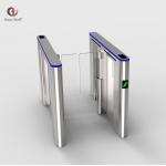 304 Stainless Steel Automatic Turnstile Flap Barrier Gate Entrance Bidirectional for sale