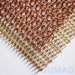 Diamond Hole Metal Mesh Curtains In Black For Club Space Divider 1.2mm for sale