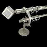 300cm Twisted Pipe Metal Curtain Rod Sets For Home for sale