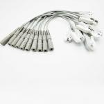 Adult / Pediatric 10 Lead ekg adapter cable leaders  , Banana 4.0 Clip Banana Ekg Electrodes for sale