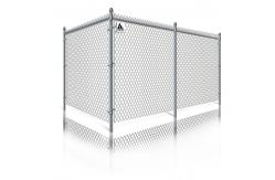 China 2.5M Woven Animal Enclosure Metal Wire Mesh Fencing White Chain Link Fence supplier