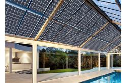 China Rixin Transparent Monocrystalline PV Module Bifacial Solar Panel For Roof supplier