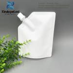 Flexible Food Grade Milk White Stand Up Spout Pouch Packaging Or For Liquid Powder Detergent for sale