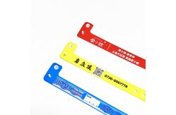 China Custom Logo Disposable Id PVC/Vinyl Wristband With Tabs For Events supplier