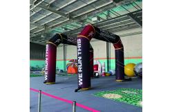 China Outdoor Custom Full Printing Start Finish Line Inflatable Arch for Advertising supplier