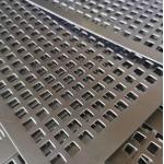 Galvanized Square Hole Perforated Metal Mesh Sheet 0.8mm Thickness