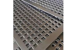 China Galvanized Square Hole Perforated Metal Mesh Sheet 0.8mm Thickness supplier
