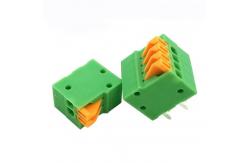 China Narrow Spacing 2.54 mm Screwless PCB Spring Terminal Block 150V 4A supplier