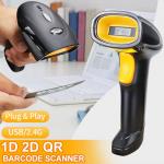 Wireless Handheld Barcode Scanner 5V Android Barcode Readers Commercial For Supermarket for sale