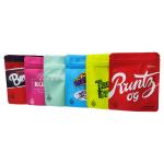 Custom Resealable Smell Proof  Edible Packaging Pouch Soft Touch Child Resistant Mylar Bags for sale