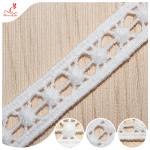 Pure Cotton Ribbon Guipure Lace Trim Warp Embroidery Lace Trims For Curtain