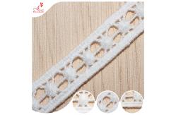 China Pure Cotton Ribbon Guipure Lace Trim Warp Embroidery Lace Trims For Curtain supplier