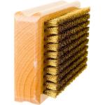 3 Piece Ski Wax Brush Kit Rectangular Waxing With Brass Bristle