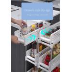 Plastic Seasoning Drawer Organizer Shelf 45.5X14X37cm Multifunction for sale