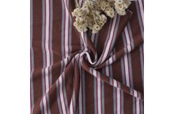 China Moisture Absorbing Breathable Smooth Striped Knit Fabric For T Shirt supplier