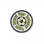 Chenille Iron On Embroidered Patches With Die Cut Border Merrowed Border
