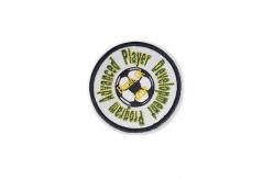China Chenille Iron On Embroidered Patches With Die Cut Border Merrowed Border supplier